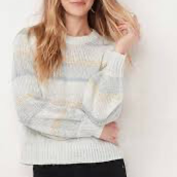 LC Lauren Conrad Striped Sequin Sweater - Picture 3 of 14